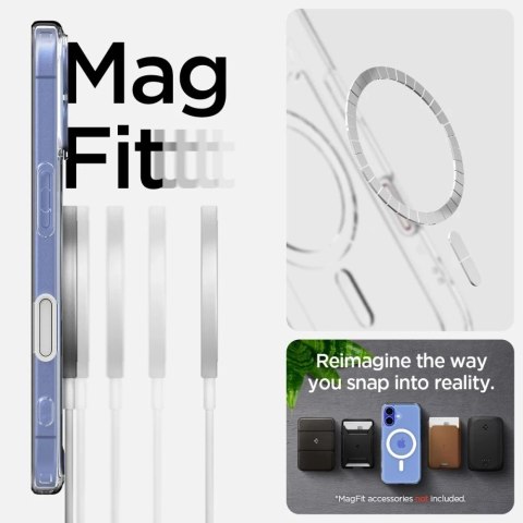 Etui Spigen Ultra Hybrid „T" Mag MagSafe do iPhone 16 White