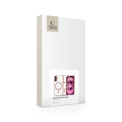 Etui Tech-Protect MagFlex MagSafe iPhone 16 Shiny Rose