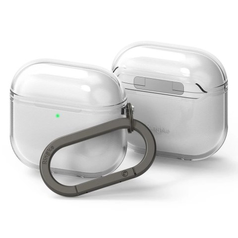 Etui do Apple AirPods 4 Ringke Air Clear + Karabińczyk