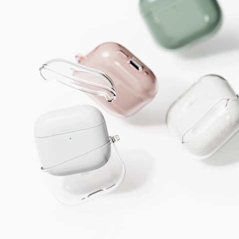Etui do Apple AirPods 4 Ringke Air Clear + Karabińczyk