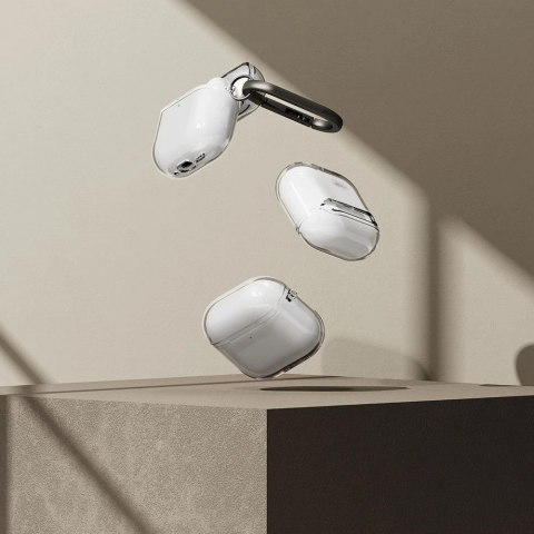 Etui do Apple AirPods 4 Ringke Air Clear + Karabińczyk