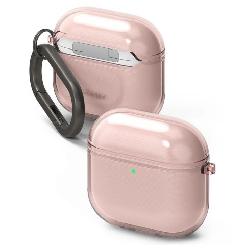 Etui do Apple AirPods 4 Ringke Air Pink + Karabińczyk