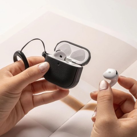 Etui do Apple AirPods 4 Ringke Onyx MagSafe Black + Karabińczyk