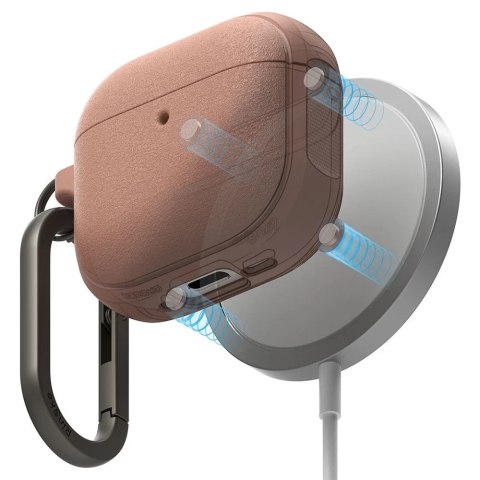 Etui do Apple AirPods 4 Ringke Onyx MagSafe Constant Coral + Karabińczyk