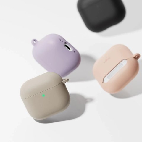 Etui do Apple AirPods 4 Ringke Silicone Stone + Karabińczyk