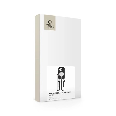Etui do iPhone 16 Pro Max Tech-Protect Magnecklace MagSafe Czarny