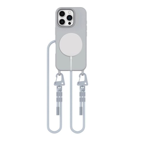 Etui do iPhone 16 Pro Max Tech-Protect Magnecklace MagSafe Grey