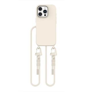 Etui do iPhone 16 Pro Max Tech-Protect Magnecklace MagSafe Latte