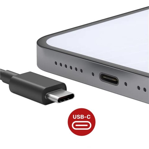 Kabel USB-C 5A 1.8 m Oryginalny Samsung EP-DX510, Szybkie Ładowanie, Przewód do Ładowarki i Transferu Danych, Czarny