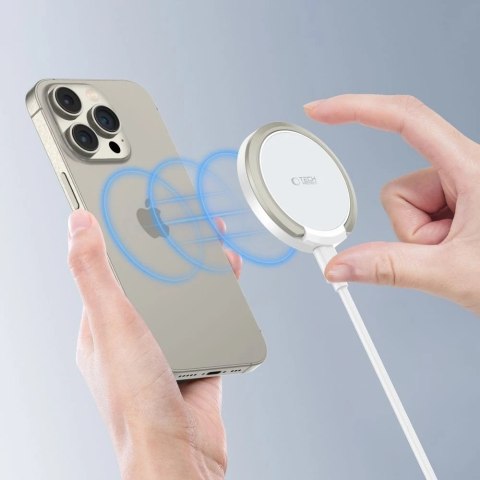 Ładowarka MagSafe Tech-Protect QI15W-A33 Biała 15W Stojak