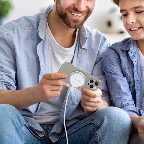 Ładowarka MagSafe Tech-Protect QI15W-A33 Biała 15W Stojak