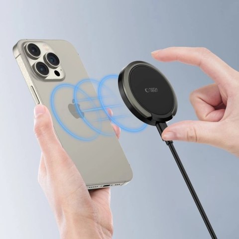 Ładowarka MagSafe Tech-Protect QI15W-A33 Czarna 15W Stojak