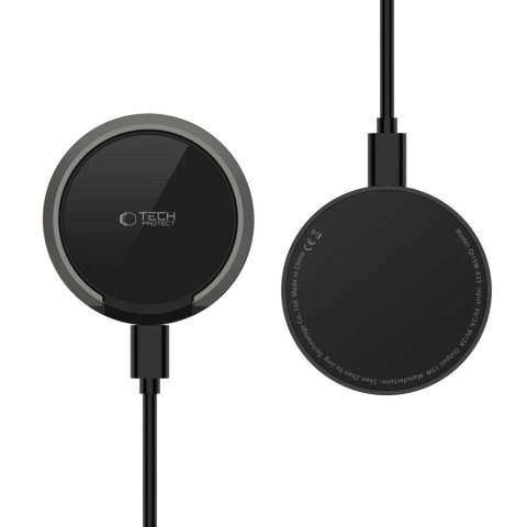 Ładowarka MagSafe Tech-Protect QI15W-A33 Czarna 15W Stojak