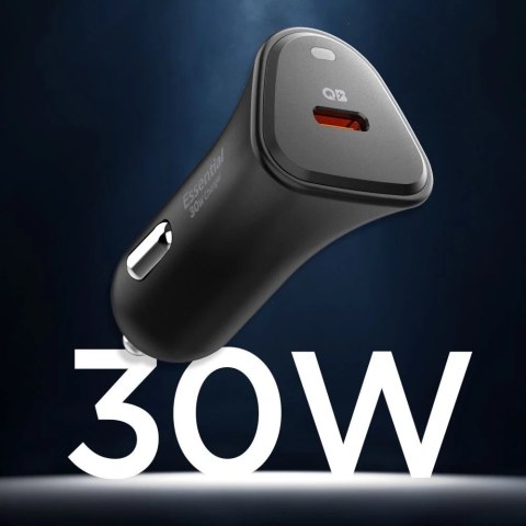 Ładowarka Samochodowa Spigen EV301 30W USB-A Quantum Boost Czarna