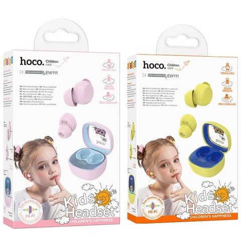 Słuchawki TWS dla dzieci Hoco EW111 Bluetooth 5.4 Różowe