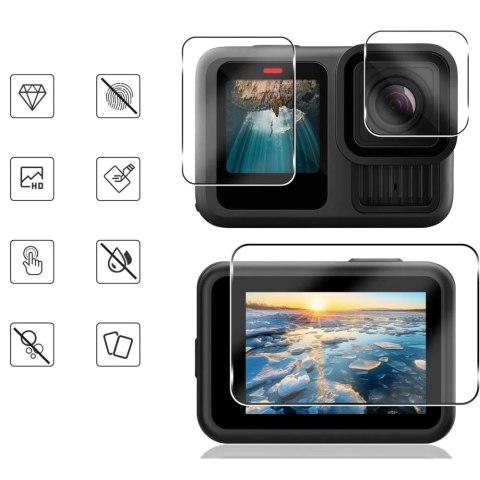 Szkło Hartowane do GoPro Hero 9-12 Tech-Protect Glass Fit+ 2-Pack