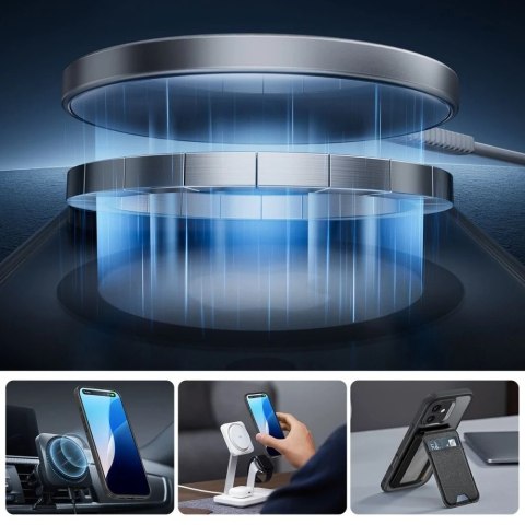 Etui ESR Classic Pro Set MagSafe iPhone 16 Czarny Frosted