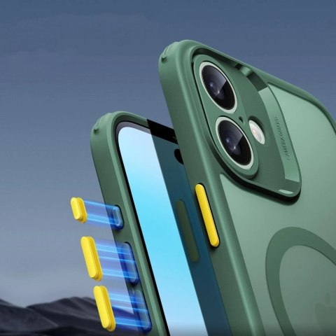 Etui ESR Classic Pro Set MagSafe iPhone 16 Zielony FROSTED GREEN