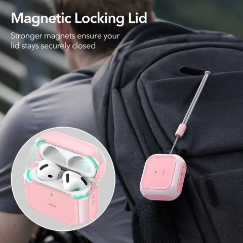 Etui ESR Orbit HaloLock MagSafe do AirPods 4 Różowe
