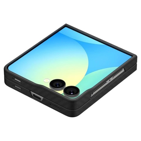 Etui Galaxy Z Flip 7 Spigen AirSkin Aramid Black Smukłe