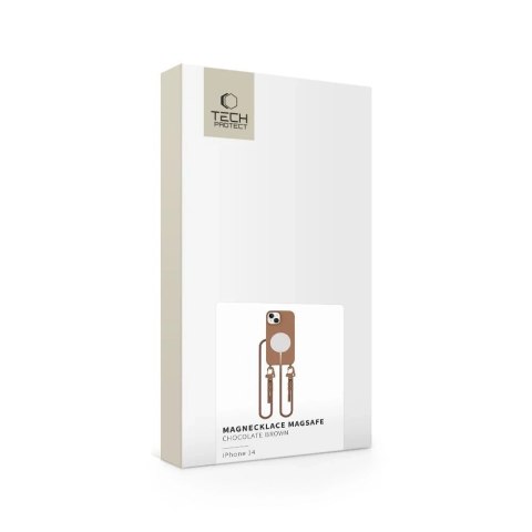 Etui Tech-Protect Magnecklace MagSafe iPhone 14 Brown Smycz