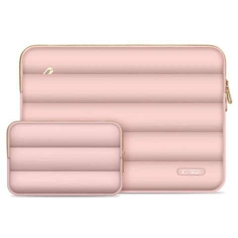 Etui Tech-Protect Puffy 13-14" Dusty Rose + Mini Pokrowiec