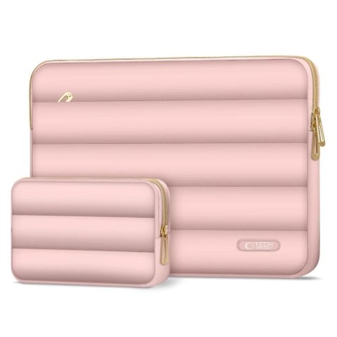 Etui Tech-Protect Puffy 13-14" Dusty Rose + Mini Pokrowiec