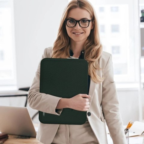 Etui Tech-Protect Sleevy 15-16" Zielone Midnight Green na Laptopa