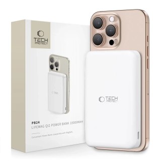 Powerbank Tech-Protect PB24 LifeMag Qi2 MagSafe 10000mAh Biały