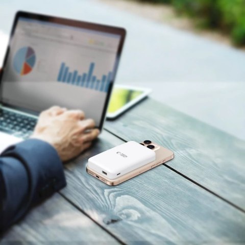 Powerbank Tech-Protect PB24 LifeMag Qi2 MagSafe 10000mAh Biały