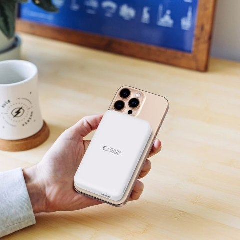 Powerbank Tech-Protect PB24 LifeMag Qi2 MagSafe 10000mAh Biały