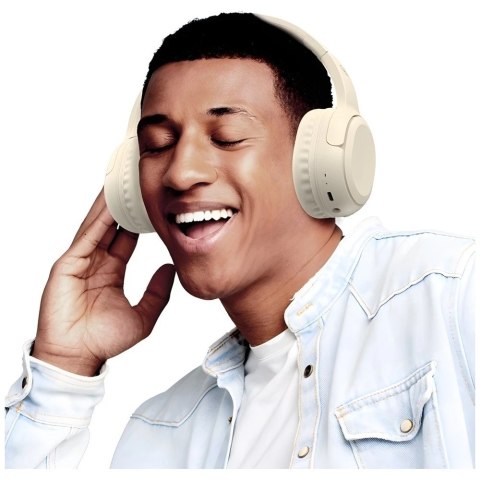 Słuchawki Bluetooth 5.3 USAMS Yun Series Nauszne Beżowe