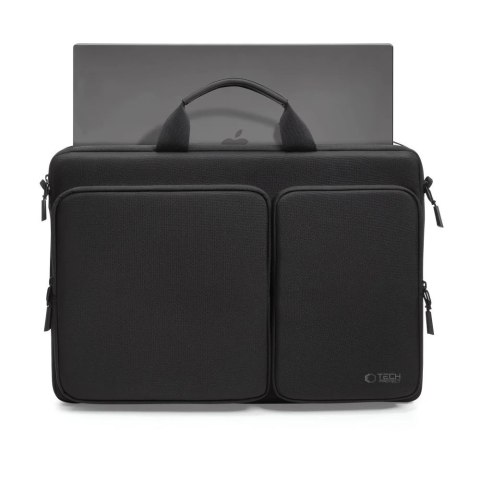 Torba Tech-Protect Defender Bag Laptop 17" Black z paskiem