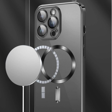 Etui Wozinsky Electroplated MagSafe do Samsung Galaxy S24 FE Srebrne