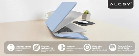 Etui do Apple MacBook Air 13 / 13.3" 2018-2021 (M1 A2337/A2179/A1932) - elastyczna, matowa obudowa ochronna, lekka i odporna - A