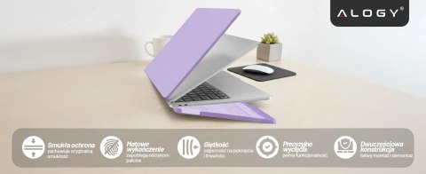 Etui do Apple MacBook Air 13 / 13.3" 2018-2021 (M1 A2337/A2179/A1932) - elastyczna, matowa obudowa ochronna, lekka i odporna - A