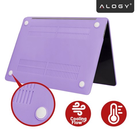 Etui do Apple Macbook Air 13.6 2022-2025 (M2/M3/M4) - elastyczna, matowa obudowa ochronna, lekka i odporna - Alogy AirGuard™ Fio