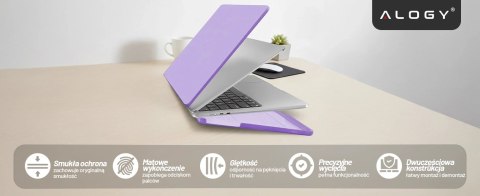 Etui do Apple Macbook Air 13.6 2022-2025 (M2/M3/M4) - elastyczna, matowa obudowa ochronna, lekka i odporna - Alogy AirGuard™ Fio