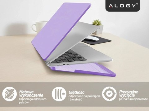 Etui do Apple Macbook Air 13.6 2022-2025 (M2/M3/M4) - elastyczna, matowa obudowa ochronna, lekka i odporna - Alogy AirGuard™ Fio