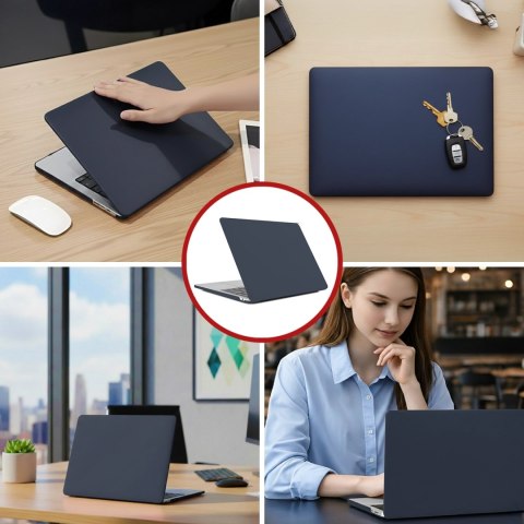 Etui do Apple Macbook Air 13.6 2022-2025 (M2/M3/M4) - elastyczna, matowa obudowa ochronna, lekka i odporna - Alogy AirGuard™ Gra