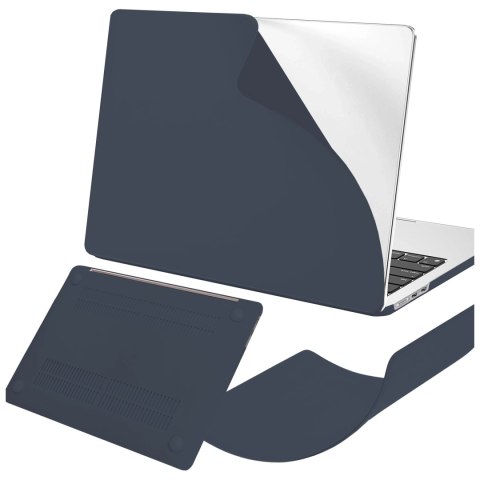 Etui do Apple Macbook Air 13.6 2022-2025 (M2/M3/M4) - elastyczna, matowa obudowa ochronna, lekka i odporna - Alogy AirGuard™ Gra