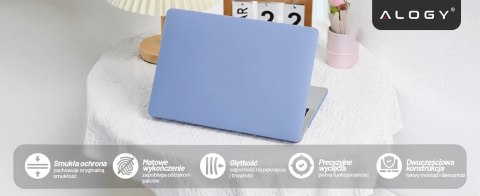 Etui do Apple Macbook Air 13.6 2022-2025 (M2/M3/M4) - elastyczna, matowa obudowa ochronna, lekka i odporna - Alogy AirGuard™ Law
