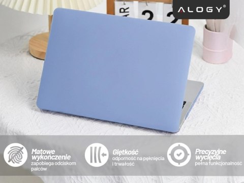 Etui do Apple Macbook Air 13.6 2022-2025 (M2/M3/M4) - elastyczna, matowa obudowa ochronna, lekka i odporna - Alogy AirGuard™ Law