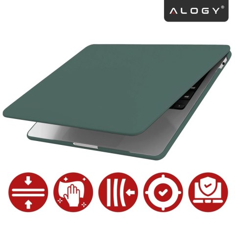 Etui do Apple Macbook Air 13.6 2022-2025 (M2/M3/M4) - elastyczna, matowa obudowa ochronna, lekka i odporna - Alogy AirGuard™ Zie