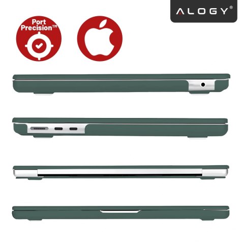 Etui do Apple Macbook Air 13.6 2022-2025 (M2/M3/M4) - elastyczna, matowa obudowa ochronna, lekka i odporna - Alogy AirGuard™ Zie