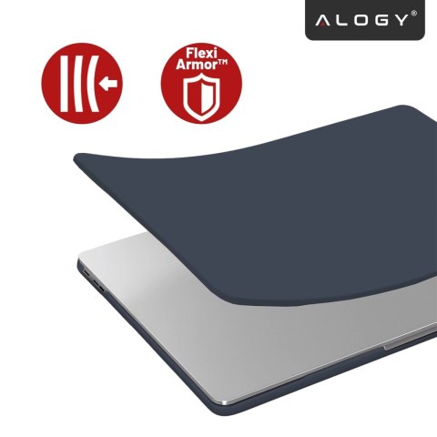 Etui do Apple Macbook Air 15 2023-2025 (M2/M3/M4) - elastyczna, matowa obudowa ochronna, lekka i odporna - Alogy AirGuard™ Grana