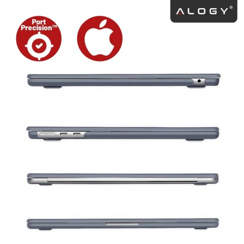 Etui do Apple Macbook Air 15 2023-2025 (M2/M3/M4) - elastyczna, matowa obudowa ochronna, lekka i odporna - Alogy AirGuard™ Grana