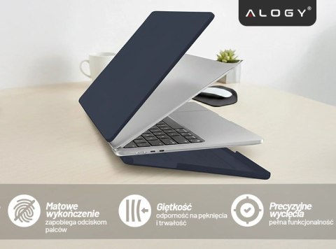 Etui do Apple Macbook Air 15 2023-2025 (M2/M3/M4) - elastyczna, matowa obudowa ochronna, lekka i odporna - Alogy AirGuard™ Grana