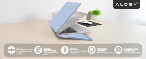 Etui do Apple Macbook Air 15 2023-2025 (M2/M3/M4) - elastyczna, matowa obudowa ochronna, lekka i odporna - Alogy AirGuard™ Lawen