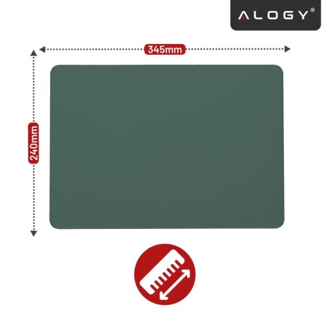 Etui do Apple Macbook Air 15 2023-2025 (M2/M3/M4) - elastyczna, matowa obudowa ochronna, lekka i odporna - Alogy AirGuard™ Zielo